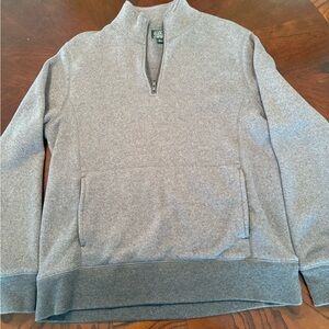 Gray Half-Zip Men's Sweater